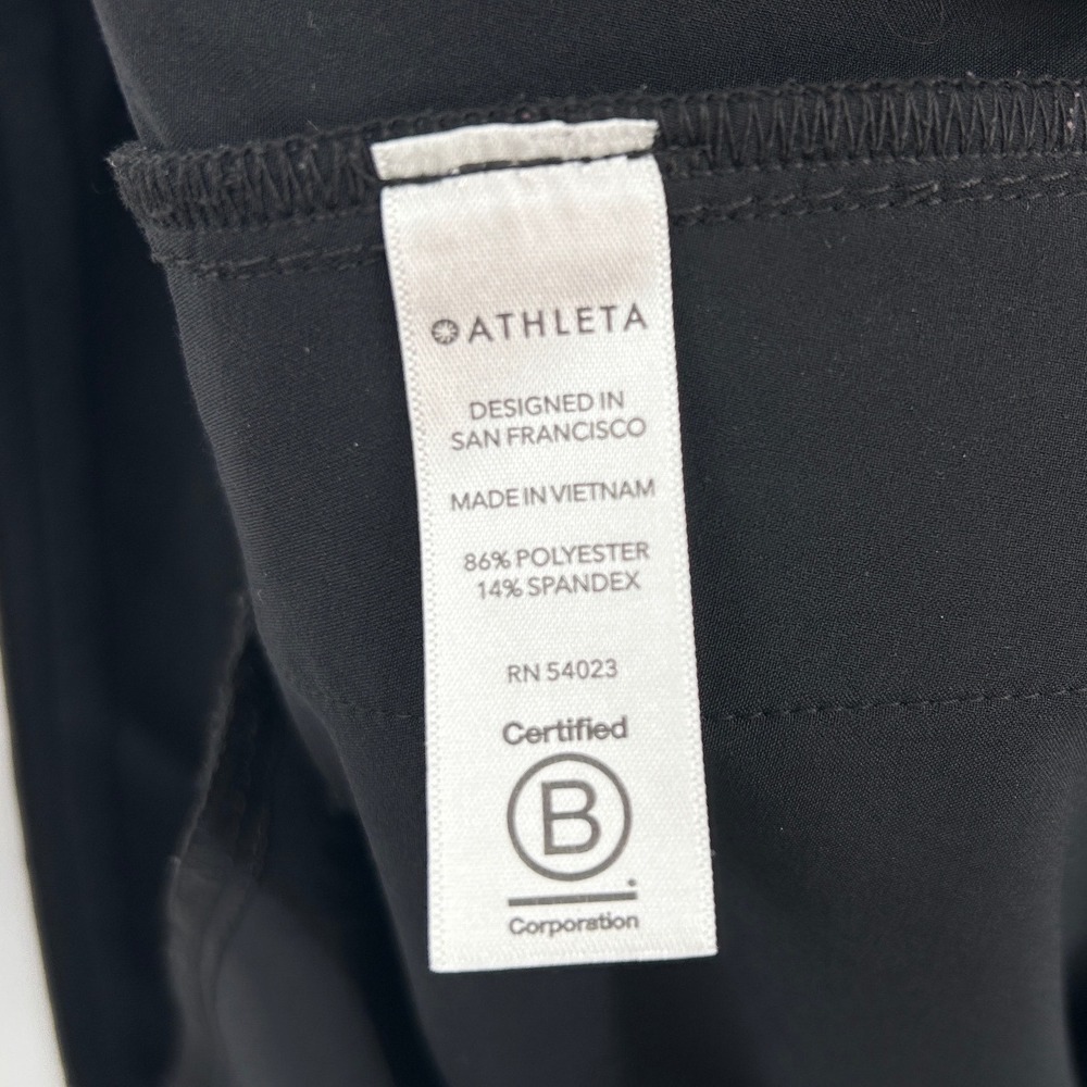 Athleta Uptown Ankle Pant Black Cargo Tapered Trousers Size 6 RN 54023 - Picture 5 of 8